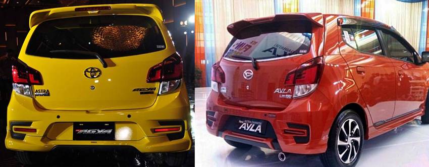Perbedaan New Toyota Agya dan New Daihatsu Ayla