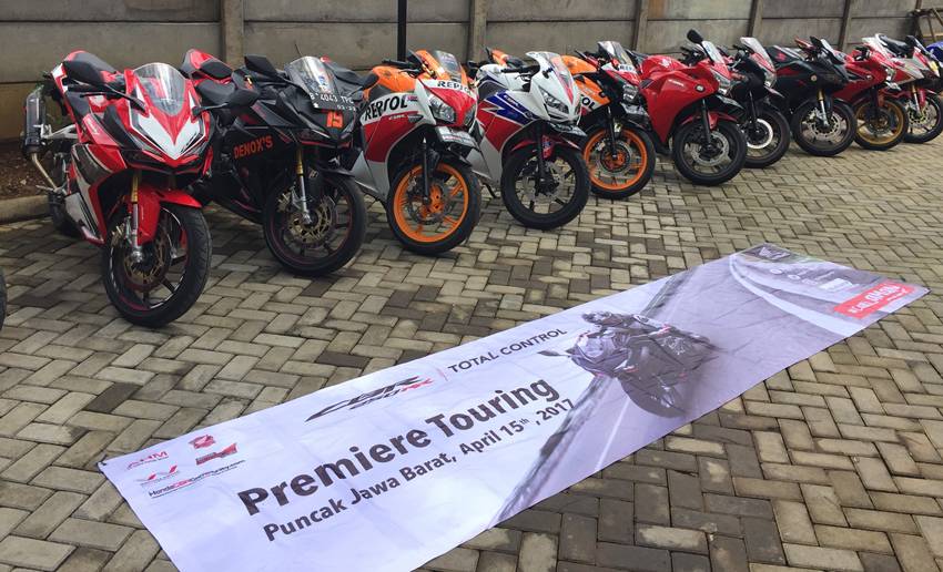 Touring perdana Honda CBR250RR ini melibatkan 70 bikers dari berbagai komunitas Honda CBR dan juga komunitas lain.