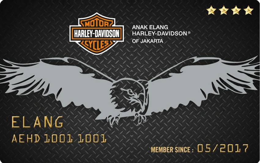 Anak Elang Harley-Davidson Signature Card