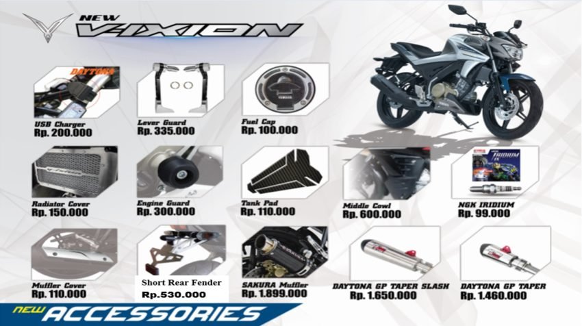 Asesoris All New Yamaha Vixion