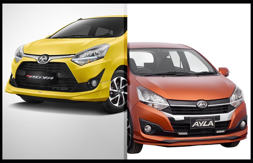 Temukan Perbedaan  New Toyota Agya  dan  New Daihatsu  Ayla  