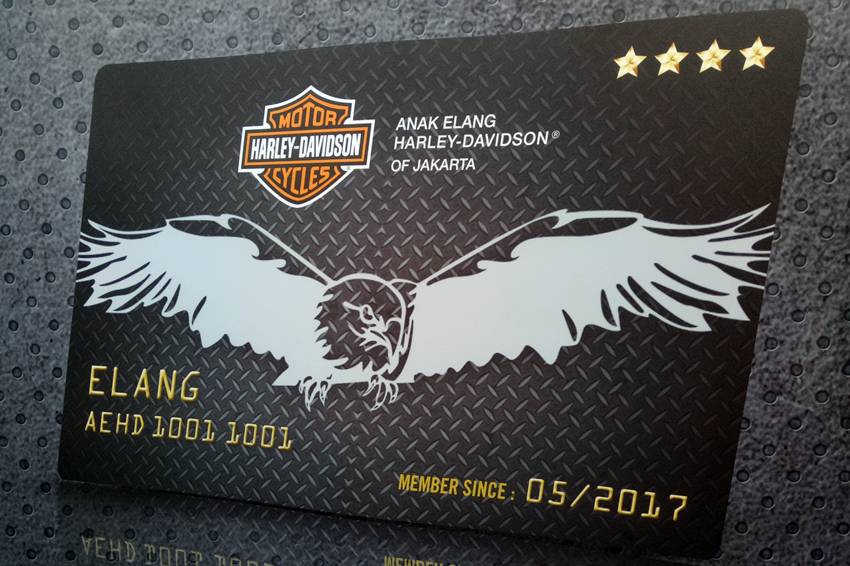 Anak Elang Harley-Davidson Signature Card