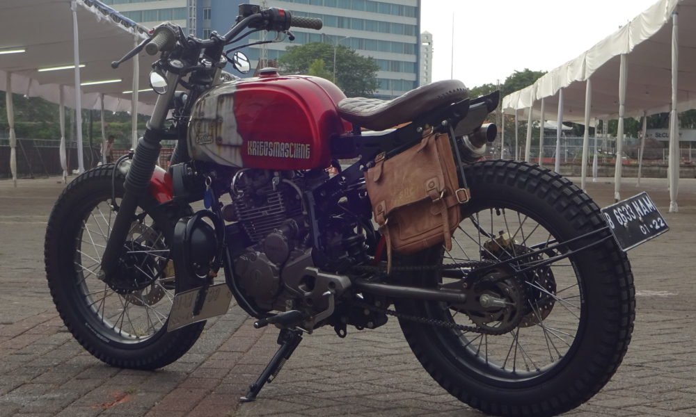 Modifikasi Yamaha Scorpio : Scrambler War Machine - Autos.id