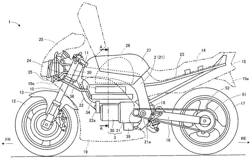 Motor listrik berbasis Suzuki GSX