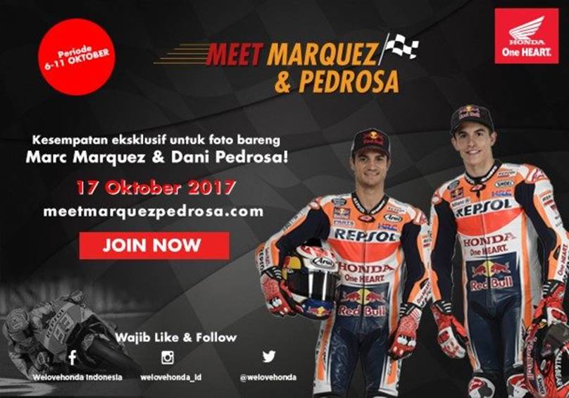 Marquez dan Pedrosa ke Indonesia