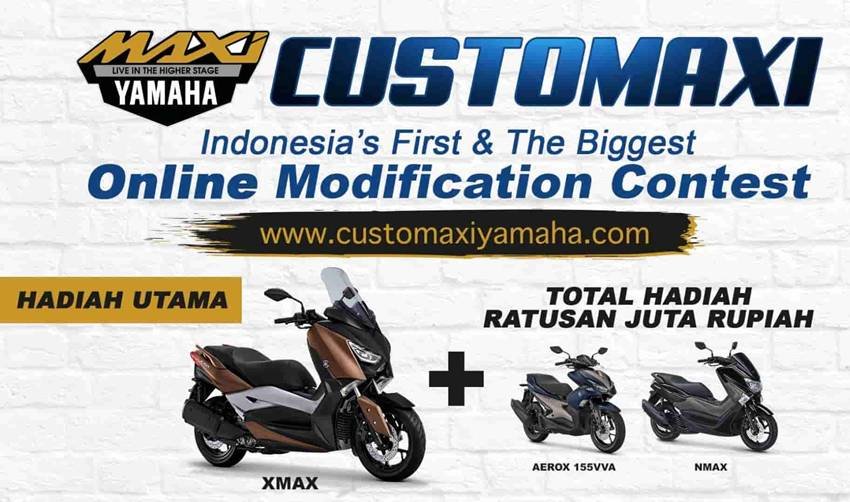 Kontes Modifikasi Customaxi Yamaha Berhadiah 1 Unit Xmax 