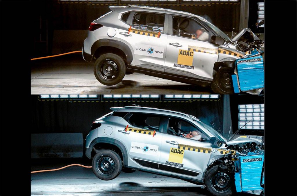 Nissan Magnite dan Renault Kiger Meraih Hasil Bintang 4 Crash Test Global NCAP