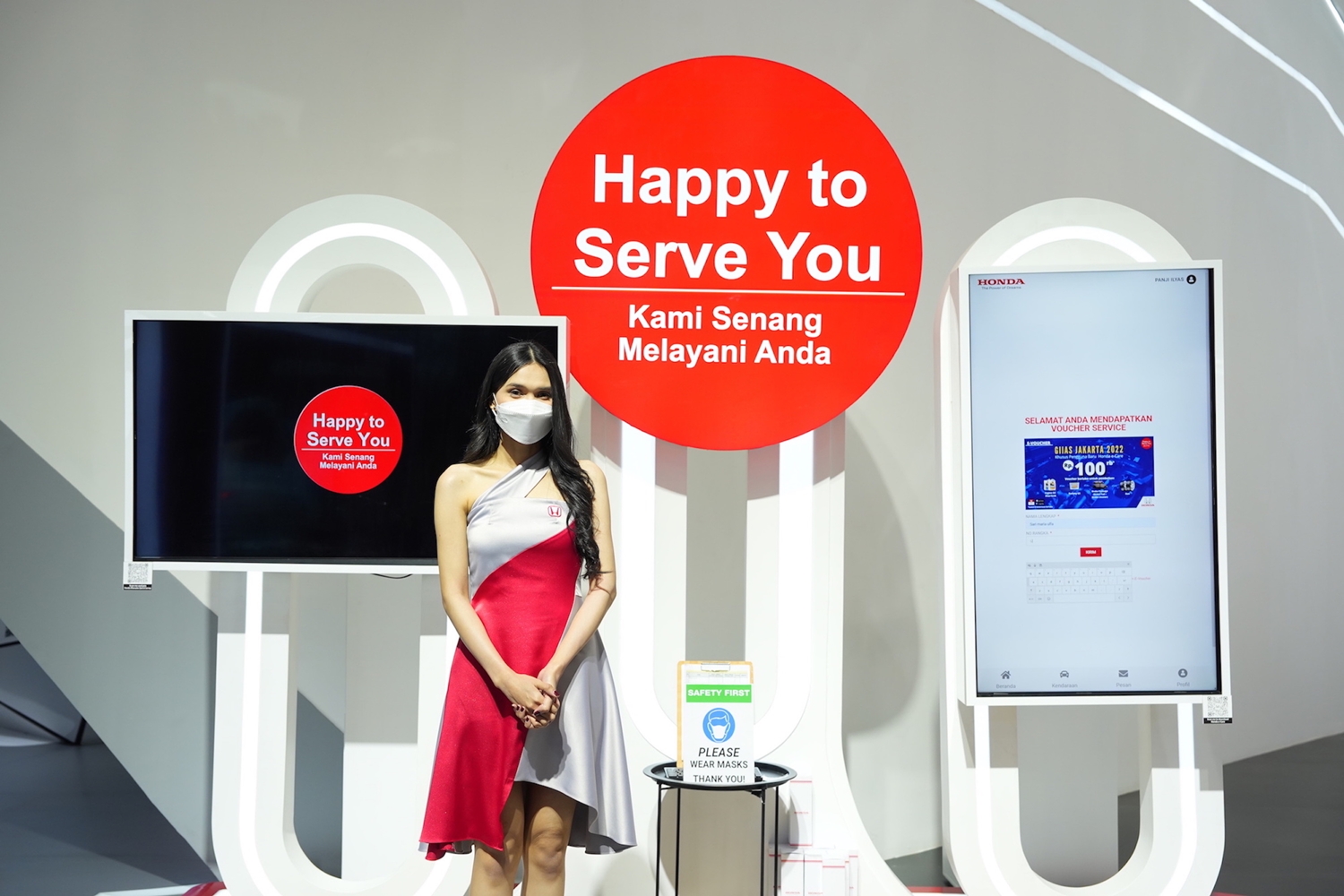 Pengenalan kampanye "Happy to Serve You" dari Honda di GIIAS 2022.