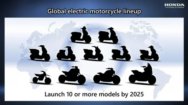 Hingga Tahun 2025, Honda Akan Menghadirkan 10 Sepeda Motor Listrik Terbaru