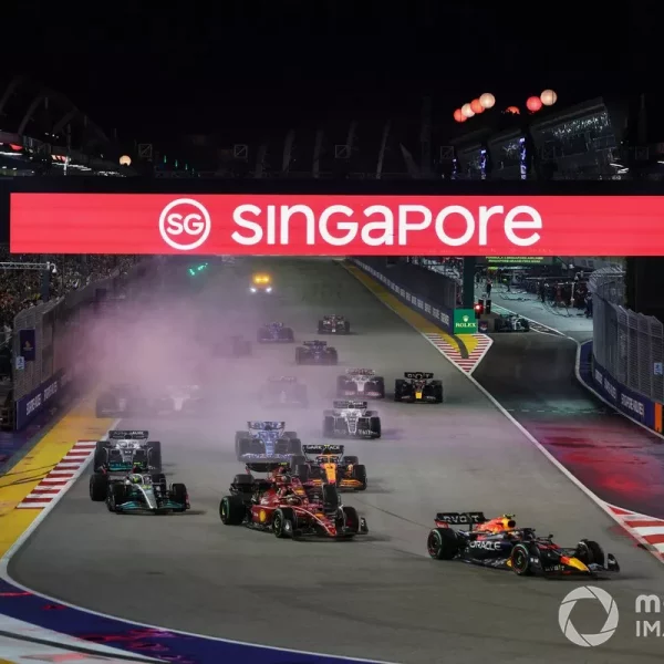 Drama Balapan Hujan, Sergio Perez Memenangi Balapan F1 GP Singapura