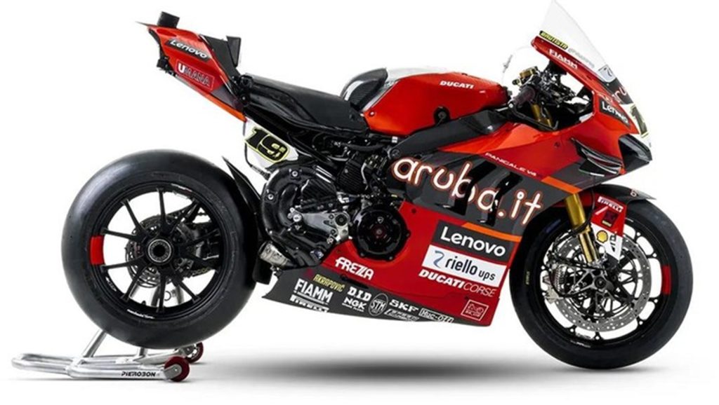 Ducati Panigale V4 R yang digunakan di WSBK 2022.