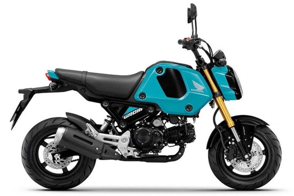 Honda MSX125 Grom model 2023 tampak samping.