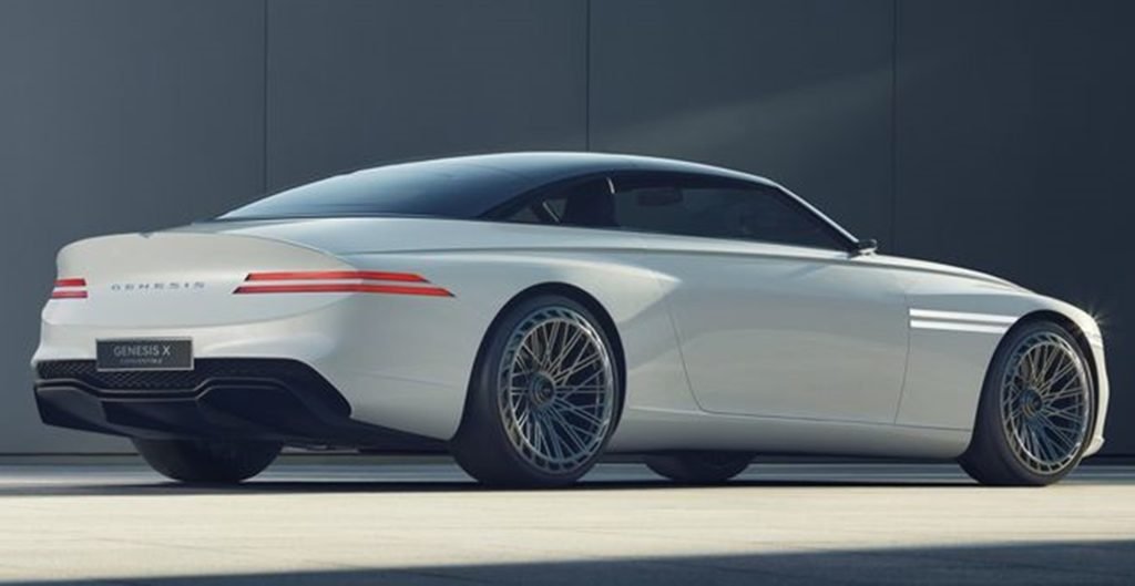 Tampilan belakang Genesis X Convertible Concept.