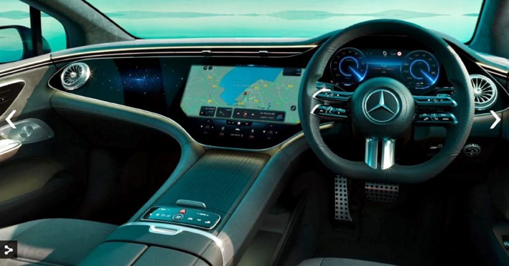 Interior Mercedes-Benz EQS. 