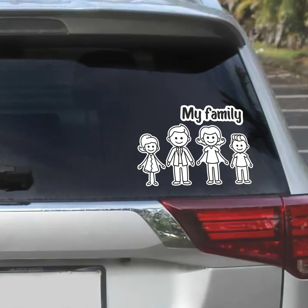 Ternyata Ini Bahayanya Menempelkan Stiker “Happy Familiy” Di Mobil Anda