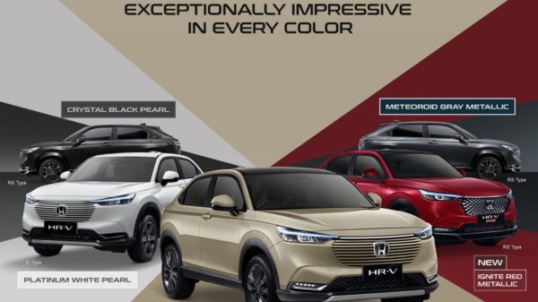 Honda Menyiapkan 2 Warna Monochrome Baru Untuk HR-V Produksi 2023