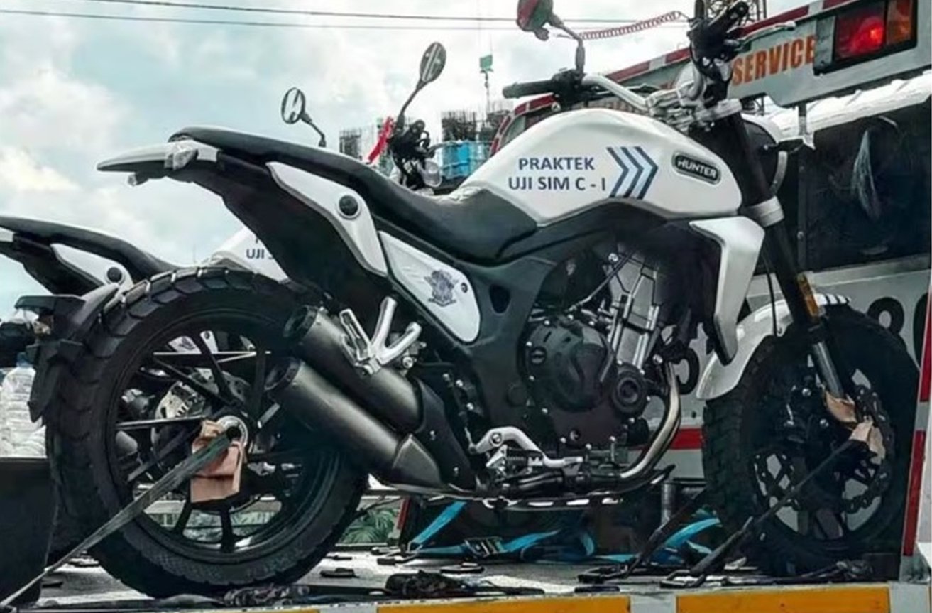 Hunter Scrambler SK500 yang akan dipakai untuk ujian SIM C1.