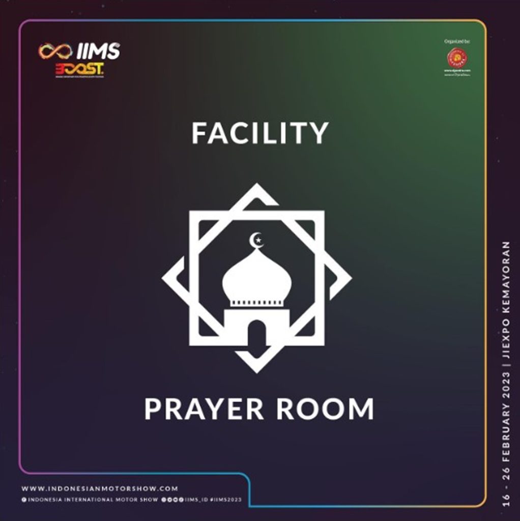 Fasilitas prayer room IIMS 2023.