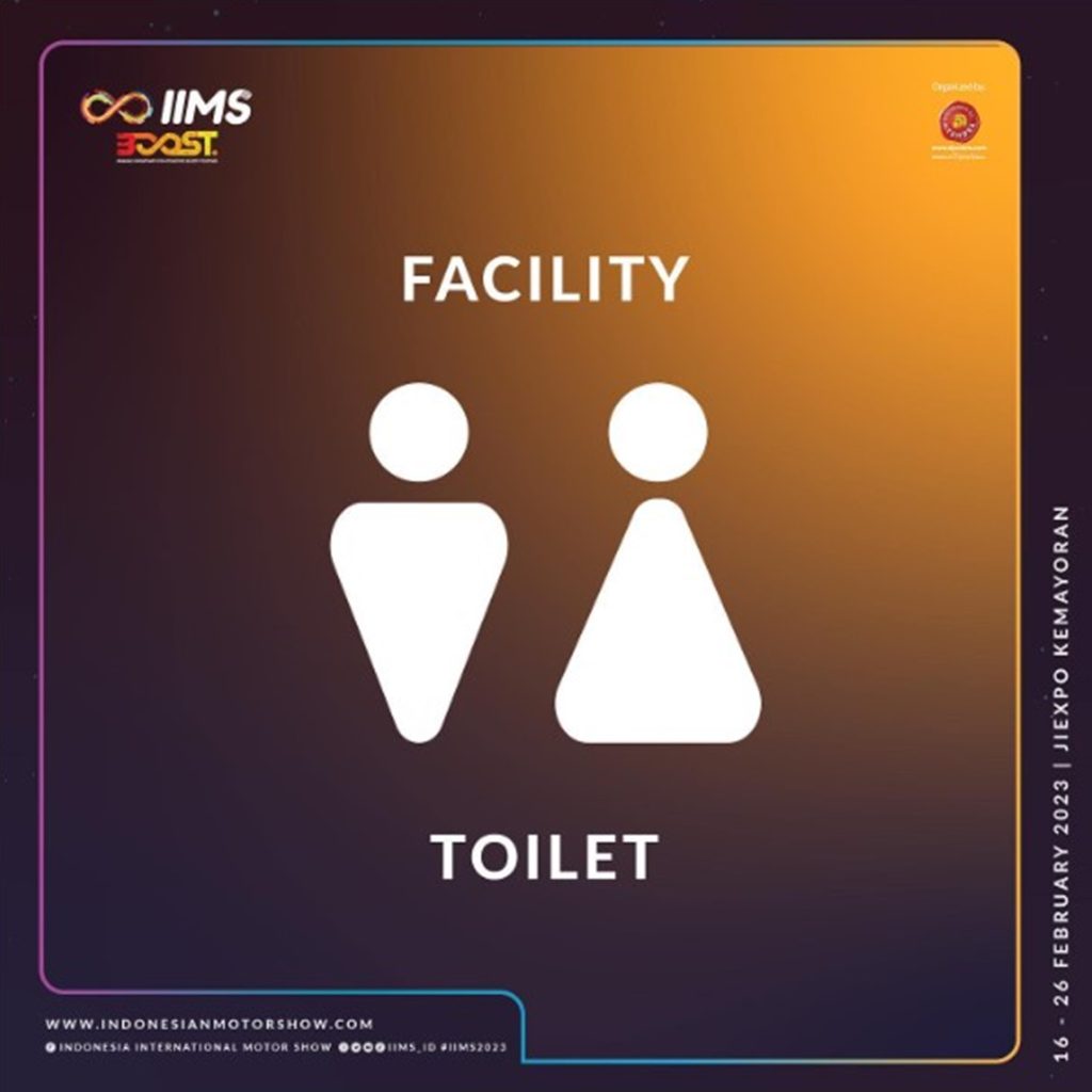 Fasilitas toilet IIMS 2023.