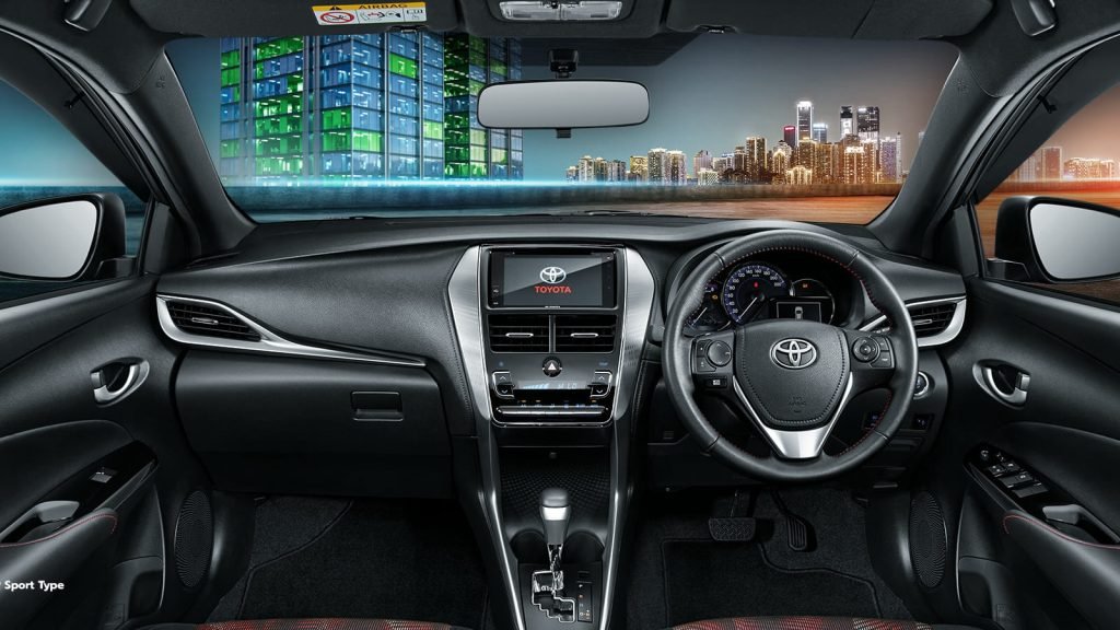 Interior Toyota Yaris.