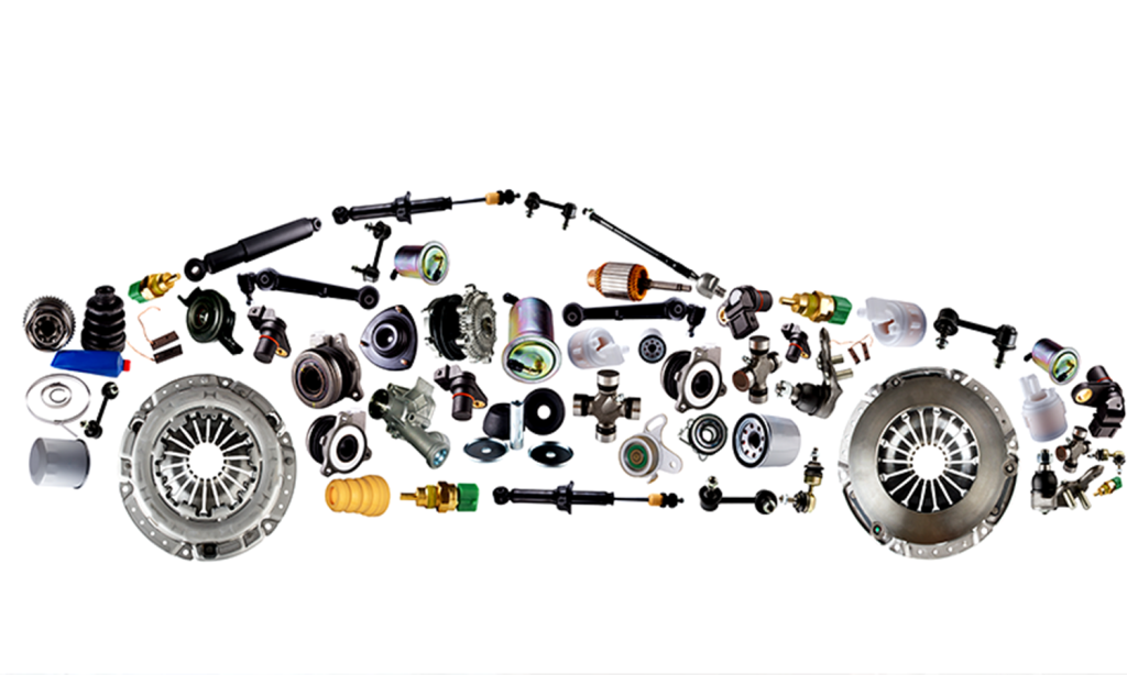 Ilustrasi spare part mobil.