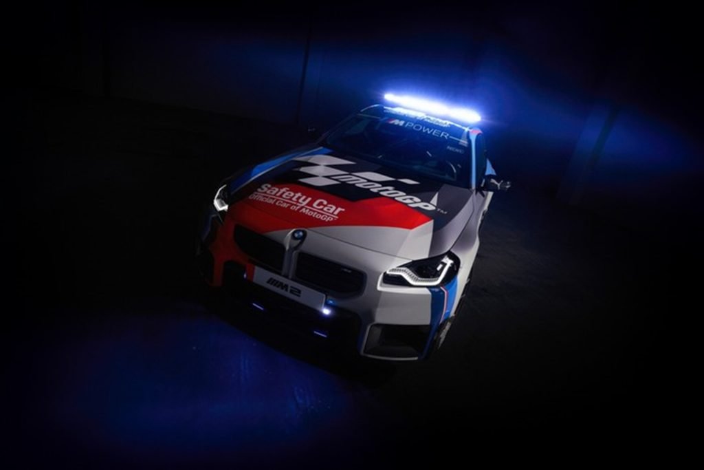 Tampilan BMW M2 yang jadi Safety Car MotoGP 2023. 