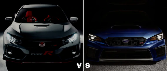 Honda Civic Type R vs Subaru WRX.