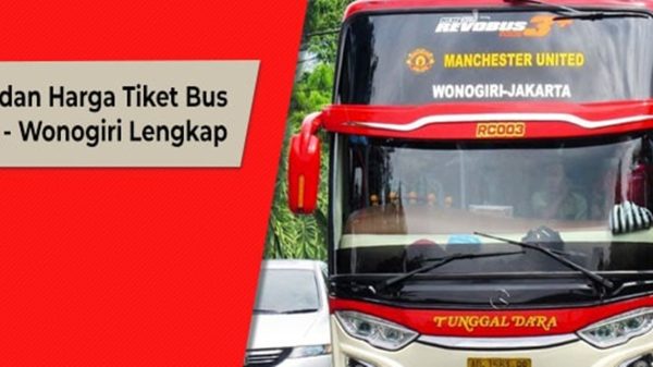 Ilustrasi bus Jakarta-Wonogiri.