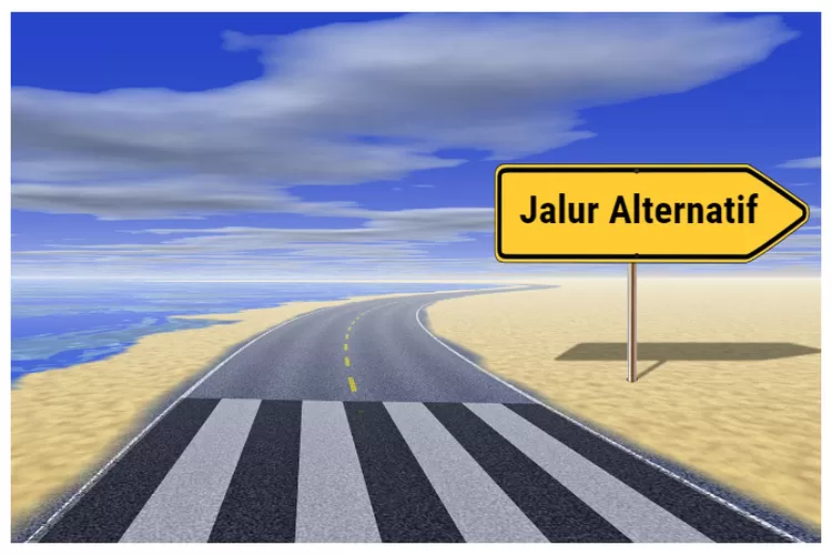 Ilustrasi jalur alternatif untuk mudik Lebaran 2023.