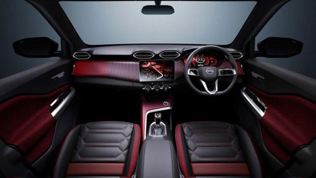 Interior Nissan Magnite. 