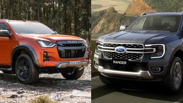 Isuzu D-Max vs Ford Ranger.