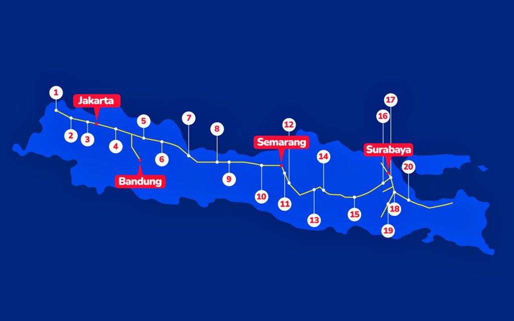 Jalur Trans Jawa 2023. 