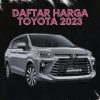 Daftar Harga Mobil Toyota terbaru 2023