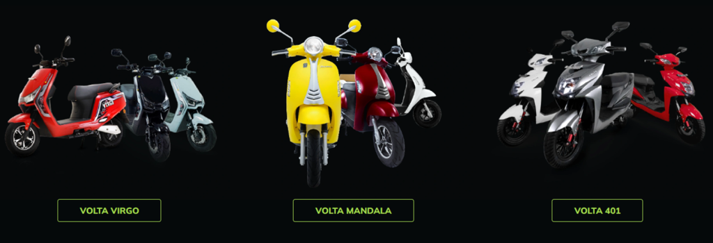 Berbagai model motor listrik Volta Plus.