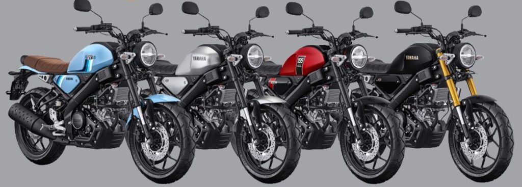 Berbagai varian warna Yamaha XSR 155. 