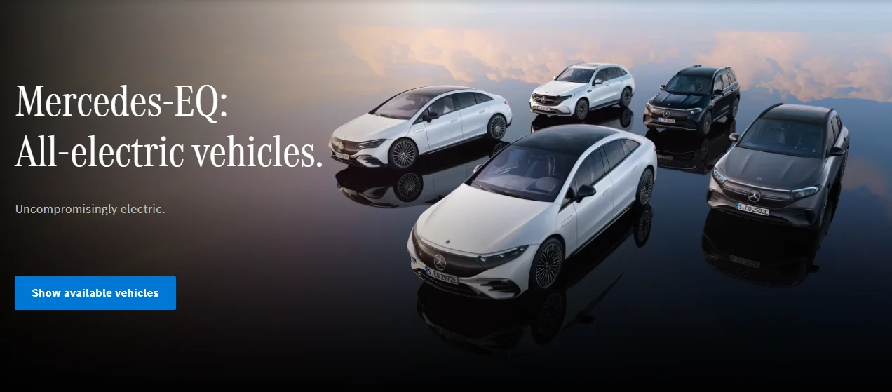 Berbagai model mobil listrik Mercedes-Benz.