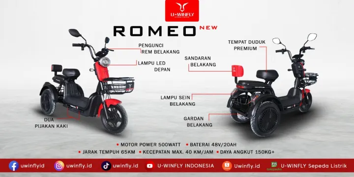 UWinFly Romeo 3 Roda. 