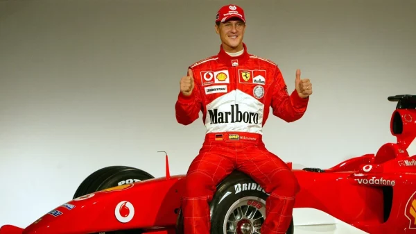 Potret Michael Schumacher.