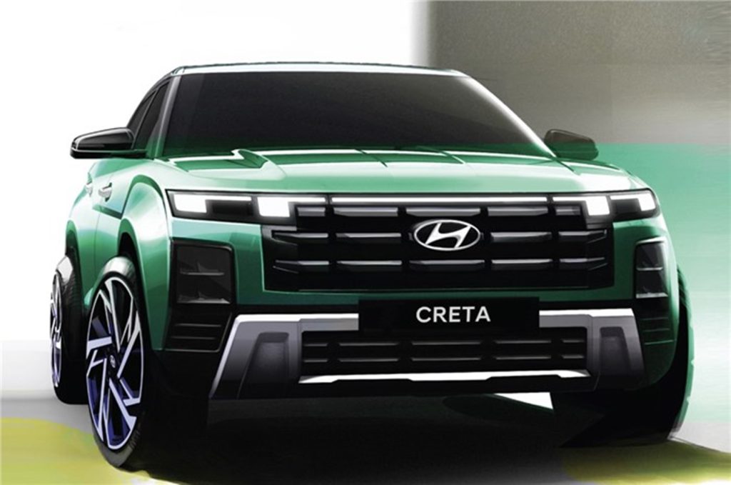 Ilustrasi Hyundai Creat facelift baru. 