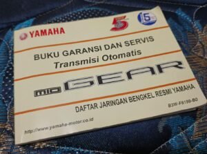Buku garansi dan servis Yamaha versi 'jadul'