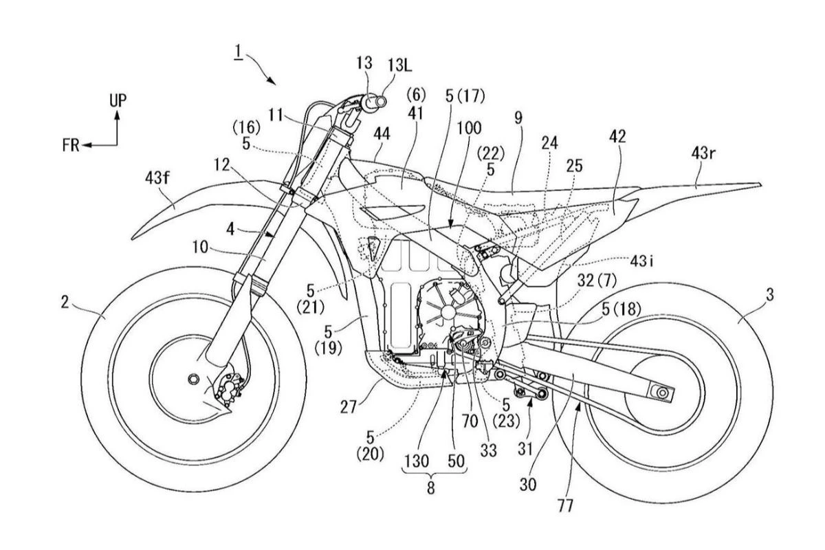 Gambar paten pseudo clutch mechanism Honda