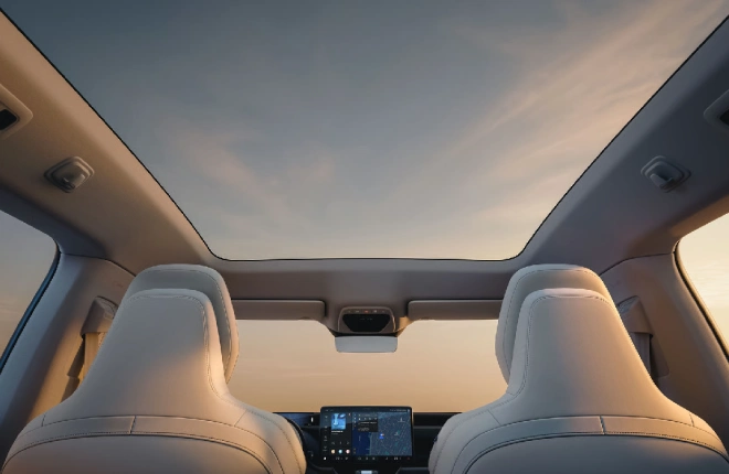 Panoramic roof di Volvo EX60