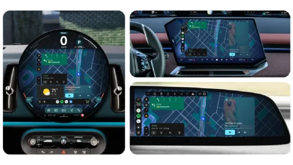 Tampilan Anroid Auto 2026 di berbagai bentuk layar