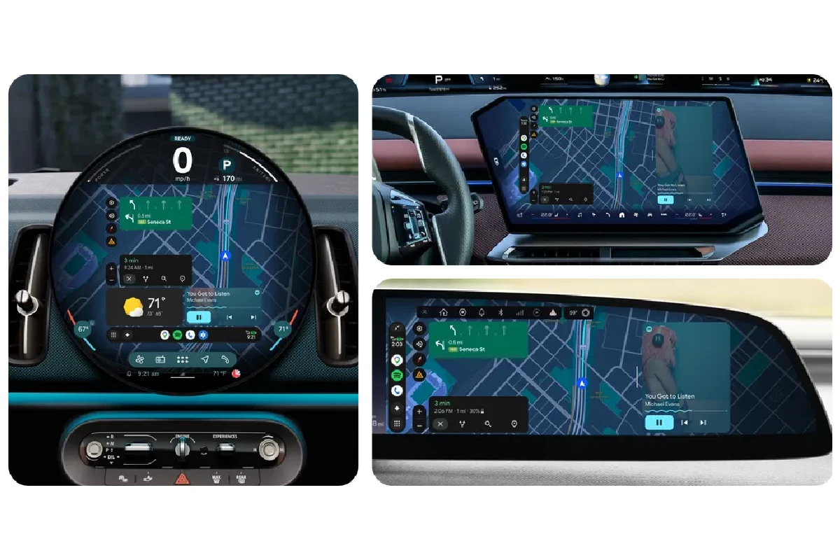 Tampilan Anroid Auto 2026 di berbagai bentuk layar