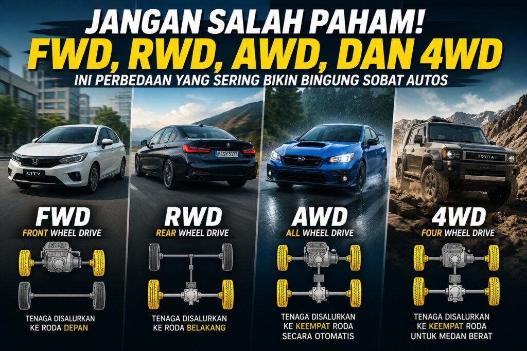Apasih FWD, RWD, AWD, dan 4WD? Ini Perbedaan Lengkapnya Biar Gak Salah ...