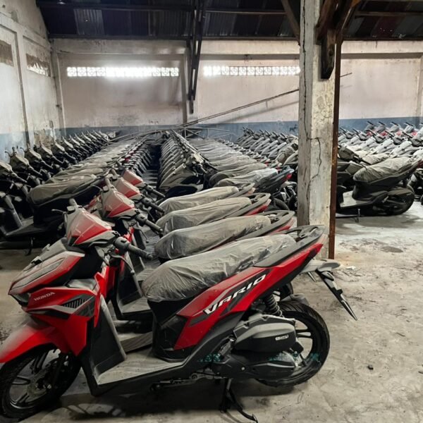 Gudang penyimpangan ribuan motor siap ekspor ilegal
