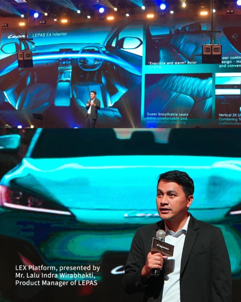 Lepas E4 EV pakai Intelligent LEX Platform