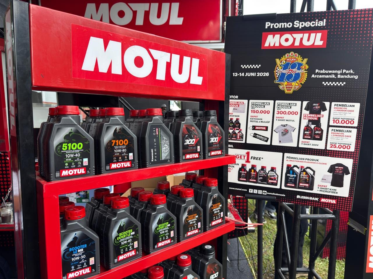 Motul Pamer Sederet Produk Unggulan di BBQ Ride 2026