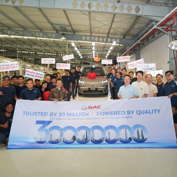 Seremoni GAC Group Trusted by 30 Million, Powered by Quality di pabrik perakitan GAC AION Indonesia