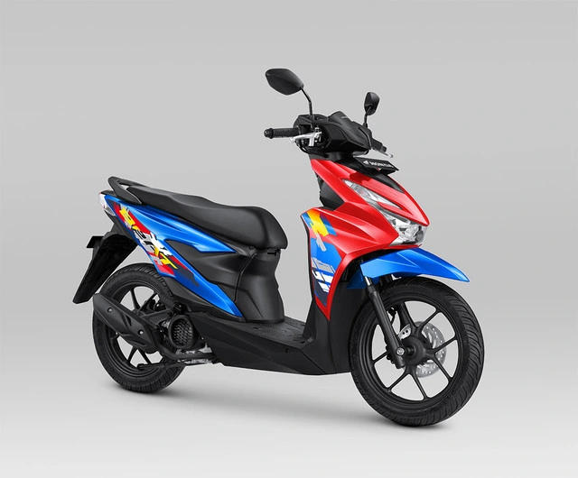 Honda BeAT ISS warna Glossy Red Blue